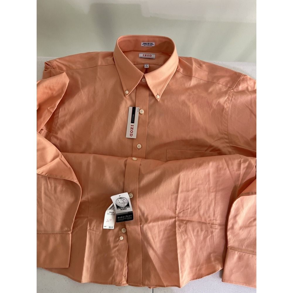 Izod Button Up Shirt Men's Long Sleeve Size 16 1/2 - Regular Fit  32/33 - Picture 4 of 6